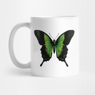 Green Butterfly | Vintage Butterfly | Green and Black | Mug